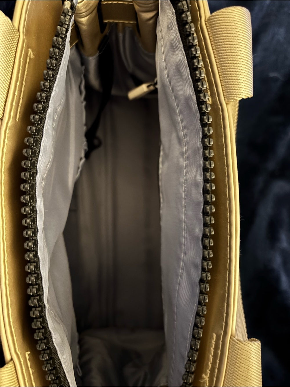 Shawn Killinger x IHKWIP Superstar Satchel Champagne Metallic Quilted Tote Bag - Picture 10 of 13
